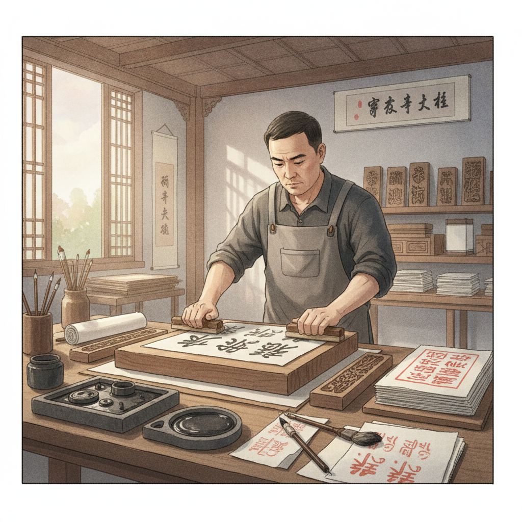 传统印刷工艺展示